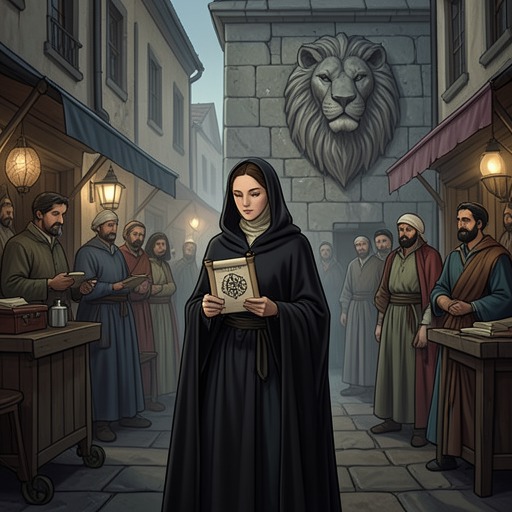 Ginevra’s Exile and Vindication from "The Decameron". This flow follows Ginevra from a false accusation and attempted murder through disguise, service to Saladin, and public restoration of her honor.