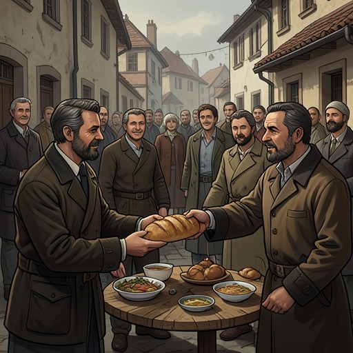 Friendship and Magnanimity from "The Decameron". This flow tracks acts of generosity that turn potential conflict into reconciliation, honor, or renewed community.