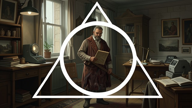 Circumscribed Triangle from "Elements". Circumscribed Triangle Tangent Sides Tangents drawn at selected radii form a triangle around a circle.