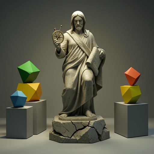Euclid's Afterlife from "Elements". This flow follows Euclid's role as inherited authority whose ancient geometry is reorganized for a modern visual audience.