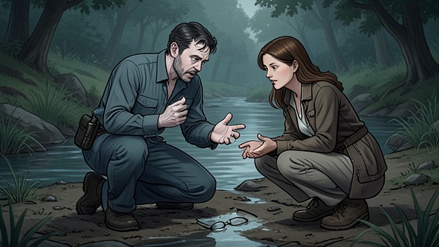 The Creekside Disclosure from "Happiness for Beginners". The Creekside Disclosure A fear made immediate Jake loses his glasses by the stream and panics because he cannot search the ground clearly.