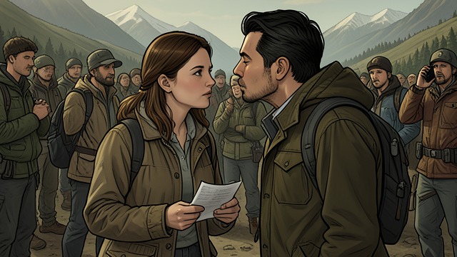 The False Love Triangle from "Happiness for Beginners". The False Love Triangle Signals misread Helen hears that Jake is taken with Windy and sees him kiss her at the trailhead.