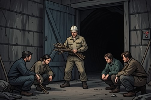 The grain silo explosion from "Clown in a Cornfield". The grain silo explosion turns a desperate search for escape into an apparent act of self-sacrifice.