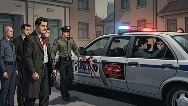 A False Police Rescue from "Clown in a Cornfield". A False Police Rescue Apparent safety A cruiser arrives, and the survivors believe Sheriff George Dunne can call for assistance.