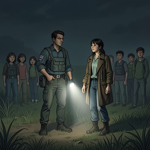 Quinn and Janet’s Uneasy Alliance from "Clown in a Cornfield". This flow traces Quinn Maybrook and Janet Murray’s rapid shift from wary social contact to trust forged in danger.