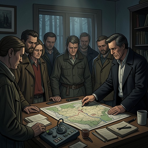 The Clown Conspiracy Unmasked from "Clown in a Cornfield". This flow traces the hidden political plot from coded resentment to a failed effort to massacre young people and blame Cole.