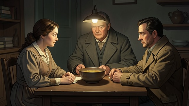 A Brief Return to Company from "Der goldene Handschuh". A Brief Return to Company The meal with Siggi Gerda cooks a chicken stew for Fiete’s brother, Siggi.