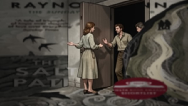 A Flat Offered Freely from "The Salt Path". A Flat Offered Freely A stranger makes a home possible Anna hears the couple explain that they are homeless and offers them a vacant flat in Polruan.
