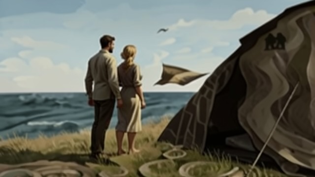 One Last Night in the Tent from "The Salt Path". One Last Night in the Tent Saying goodbye to a portable home Ray and Moth camp once more beside the coast, facing the sea and thinking about what lies beyond…