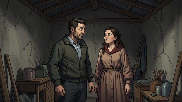 A Borrowed Shed from "The Salt Path". A Borrowed Shed Shelter with a price Polly offers the couple a disused meat-processing shed in return for helping on her farm.