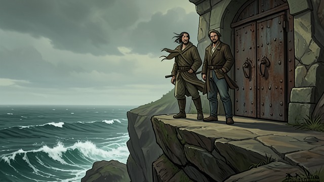 The End Becomes a Question from "The Salt Path". The End Becomes a Question Reaching the landmark After more than two hundred and fifty miles, Ray and Moth reach Land’s End in a storm.