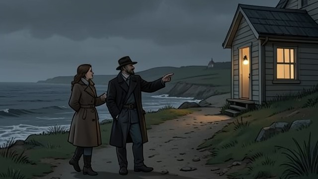 The End of the Trail from "The Salt Path". The End of the Trail A home comes into view As the couple near Polruan, the guidebook has only a few pages left.