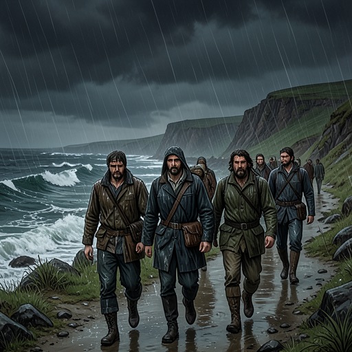 Being Salted by the Coast from "The Salt Path". The coast changes the walkers through repeated exposure to weather, hunger, effort, and beauty until their sense of identity is no longer separable from the…