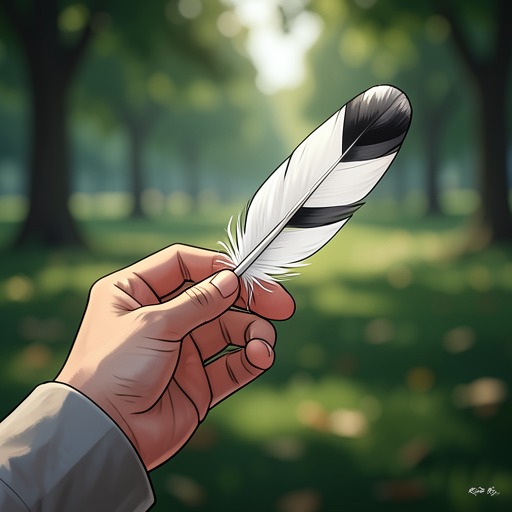 The Feather and the Wish from "The Secret". This flow traces a deliberately chosen feather as a compact proof story about intention, recognition, and belief.