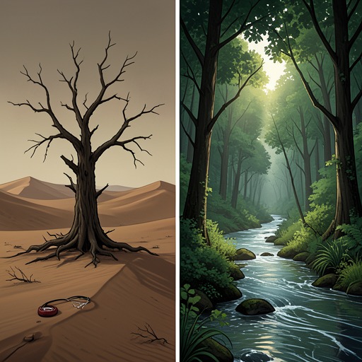 Scarcity Versus Abundance from "The Secret". This flow traces the ideological conflict between limitation and the book’s vision of infinite resources, ideas, love, and joy.