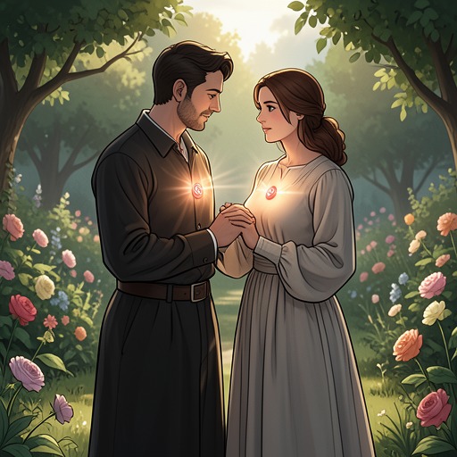Marriage and Mutual Healing from "The Secret". This flow traces how Morris Goodman and Cathy Goodman’s separate healing narratives reinforce their shared emotional world.