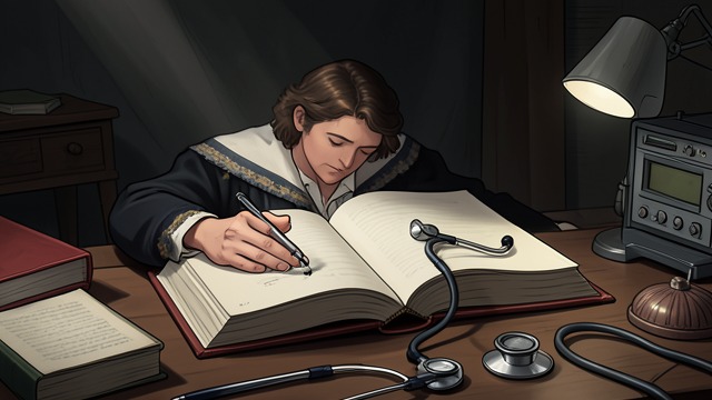 The False Book from "Dr. Death". A Novelty Becomes Evidence A Hollow Volume Alex discovers a fake Beowulf book containing a broken toy stethoscope.