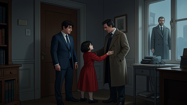 Detectives Arrive from "Dr. Death". Public Pressure at Home A Sudden Demand Steve Korn and Brad Demetri tell Richard he must accompany them to the station.