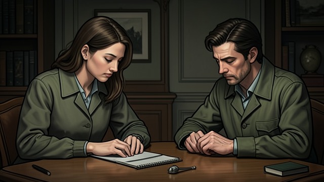 A Strained Dinner from "Dr. Death". Questions Hit a Wound The Conversation Turns Alex asks Judy about Joanne, Richard, and the family's past; Judy becomes visibly distressed.