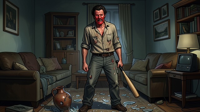 Anger in the Living Room from "Dr. Death". Breaking the Collection A Sudden Assault Eric smashes Richard's Tang dynasty pottery and struggles with his father over a baseball bat.