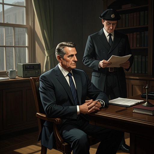 The Doss Murder Allegation from "Dr. Death". This flow traces how Richard Doss becomes a suspect, faces questioning, and remains implicated after the true killer is found.