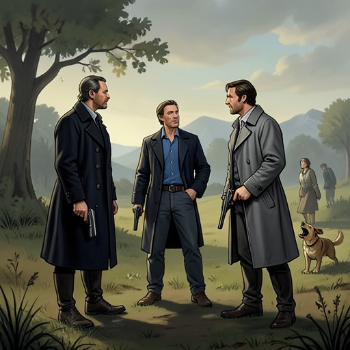 The Malibu Standoff from "Dr. Death". This flow traces the final confrontation as Alex and Milo approach Ulrich's hideout and Fusco intervenes.