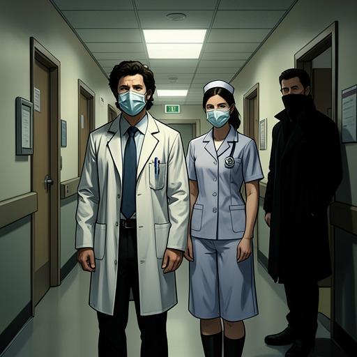 Power and the Doctor's Role from "Dr. Death". This flow traces how characters use medical authority and claims of compassion to exercise control over life and death.