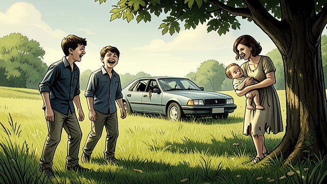 A Day at Sandy Hook from "Jacob's Ladder". A Day at Sandy Hook A reprieve from home Zeyde takes the brothers to Sandy Hook after Daniel has protected their mother and been injured.