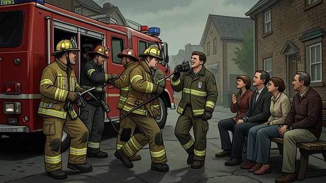 A Familiar Kind of Team from "Jacob's Ladder". A Familiar Kind of Team The attraction of camaraderie Yasha watches firefighters work and recognizes the teasing, practical solidarity of a team.