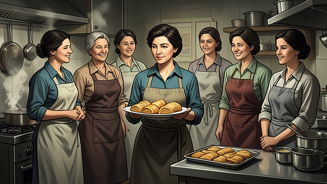 A New Product Line from "Jacob's Ladder". A New Product Line Shared culinary work Yasha and Mary Catherine test savory fillings and doughs, then prepare sample empanadas for existing restaurant…