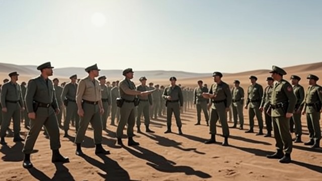 The Training Ground from "The Sympathizer". The Training Ground Veterans in Uniform Around two hundred former soldiers gather on remote California land for drills and exercises.