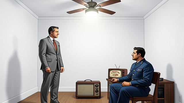 A Prisoner in White from "The Sympathizer". A Prisoner in White A Scientific Experiment The Watchman is held in a white interrogation room with constant light, controlled temperature, and country music.