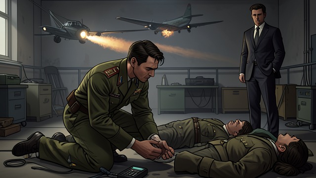 The Son’s Final Loss from "The Sympathizer". The Son’s Final Loss A Father at the Runway Bon kneels beside Linh and Duc after they are shot, unable to move toward the departing aircraft.