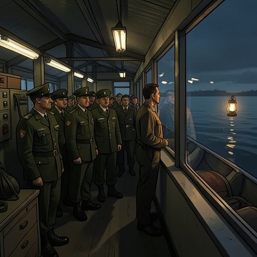 The Lost Republic and Its Exiles from "The Sympathizer". This flow traces the collapse of the southern regime and the transformation of its soldiers and civilians into an exiled community still pulled toward home.
