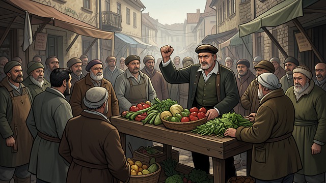Merchant Organizer from "Watchmen". Merchant Organizer Economic Stake Clanthas depends on farmers’ produce and sees the Nutrient processor program threaten both his business and his society.