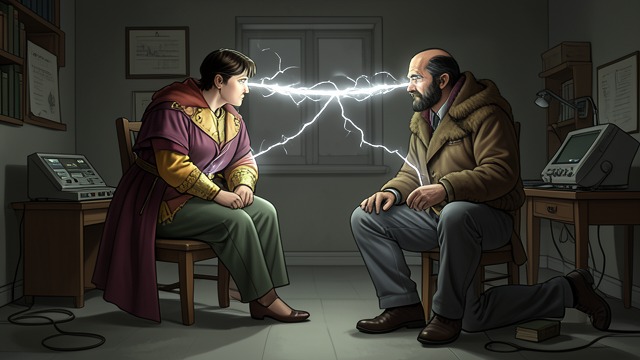 Technology as Connection from "Watchmen". Technology as Connection Shared Consciousness The machine links Hector H. Hector and Major Par Odal so completely that each experiences the other’s life.