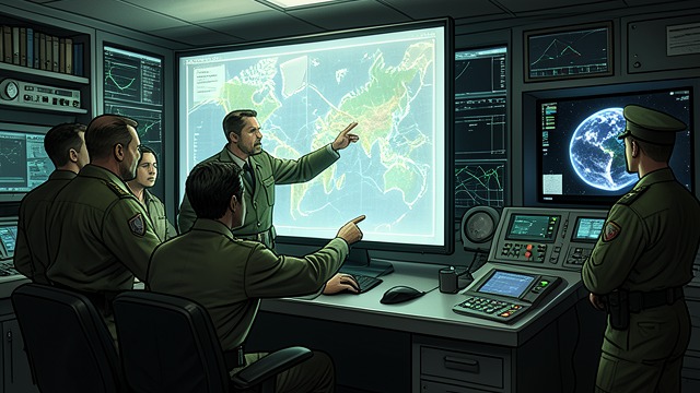 The Military Shadow from "Watchmen". The Military Shadow Armies Without Travel Sir Harold Spencer immediately recognizes that teleportation could place armies anywhere a Dueling machine exists.