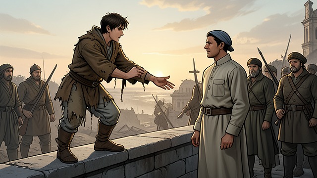 Practical Conversion from "Watchmen". Practical Conversion Saving Katan When Okatar threatens Katan, Merdon abandons his plan to attack the Komani camp and joins the defense of his father’s city.