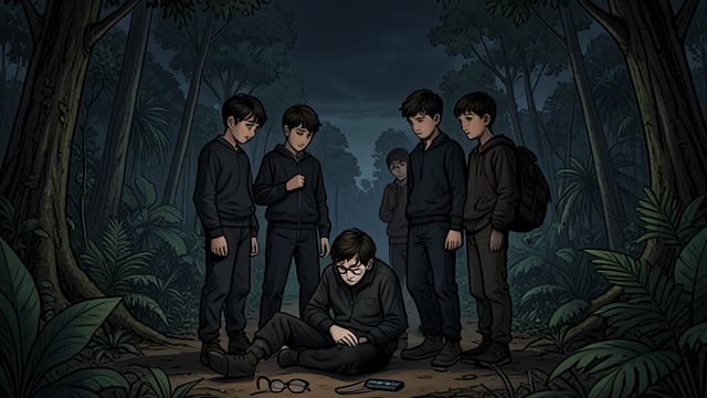 眼镜被夺,《蝇王》中的场景。猪崽子的视力被夺 杰克·梅里德的袭击者攻击拉尔夫的住处,带走了猪崽子的眼镜。 实际损失 这次偷窃使猪崽子的视力大受损害,也夺走了拉尔夫一方生火的工具。这场袭击把依赖本身变成了武器。