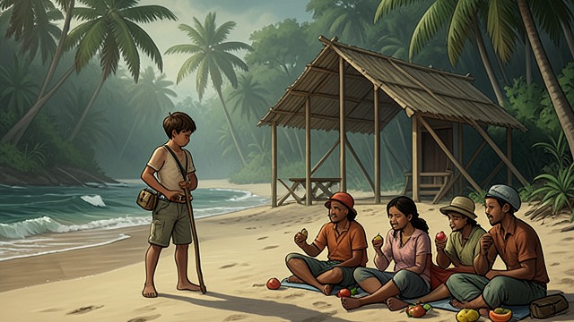 Shelters Abandoned from "Lord of the Flies". Labor Without Helpers Ralph and Simon continue building shelters while many boys go swimming, eat fruit, or hunt.