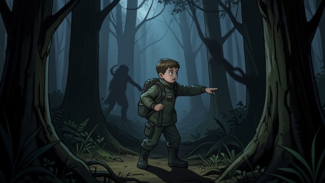 A Child's Report from "Lord of the Flies". A Beast in The Forest A young boy describes a snake-like beast that appeared to him in the dark and asks whether it will return.