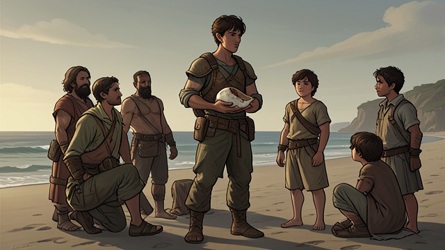 The Elected Chief from "Lord of the Flies". Leadership by Consent The boys choose Ralph after he has used The conch to summon them, despite Jack Merridew's claim to leadership.