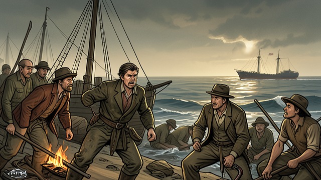 A Missed Rescue from "Lord of the Flies". Anger at The Empty Signal Ralph sees a ship while the signal fire is out and confronts Jack Merridew and the returning hunters.