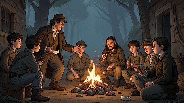 A Chief in Retreat from "Lord of the Flies". A Title Without Followers Ralph arrives at Jack Merridew's feast and insists that he is still chief, but the other boys gravitate toward the hunters.