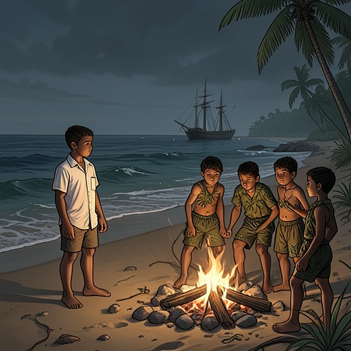 Civilization's Fragile Boundaries from "Lord of the Flies". This flow follows the weakening boundaries of civilized conduct as rules, habits, and restraint are progressively discarded.