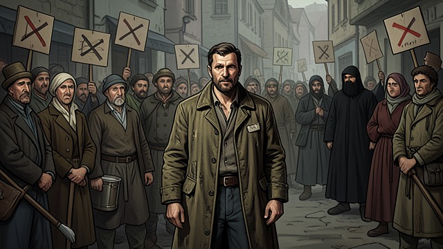 A Village Ouster Campaign from "The Peasants". A Village Ouster Campaign Accusations multiply Płoszka and others turn the Voyt’s conduct and suspected misuse of communal funds into grounds for removing him.