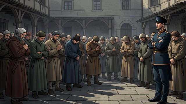 同意的代价,《农民》中的场景。同意的代价 压力下的服从 行政长官宣布将建立学校后,村民没有继续公开抵抗。 脆弱的公民声音 即使共同体的反对意见十分明确,他们的沉默仍表明,正式权威足以压过地方决策。