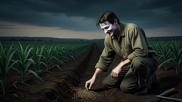 Maciej’s Last Sowing from "The Peasants". Maciej’s Last Sowing A farmer’s final labor In delirium, Maciej gathers earth and sows his fields, repeating the work that has defined him.