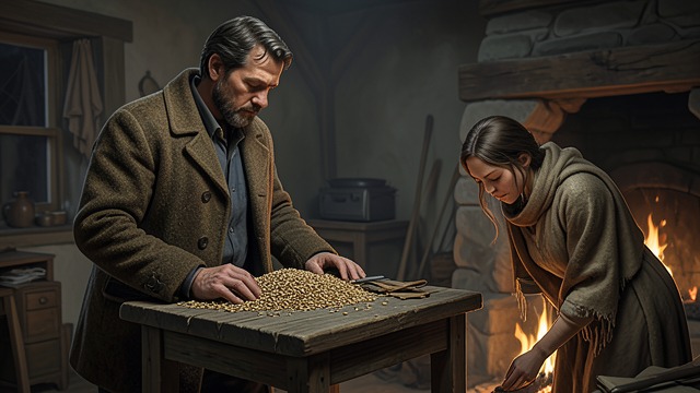Seasonal Need from "The Peasants". Seasonal Need Scarcity approaches As autumn work ends, households calculate taxes, debts, winter stores, and the cost of animals and clothing.