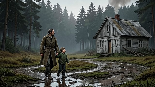 Exile and Labor from "The Peasants". Exile and Labor A household expelled After a violent dispute, Antek, Hanka, and their children leave Maciej’s farm and face poverty in a poorer cottage.